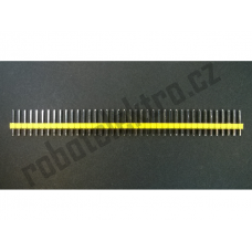 Konektorové kolíky 1x40 pinů, žluté